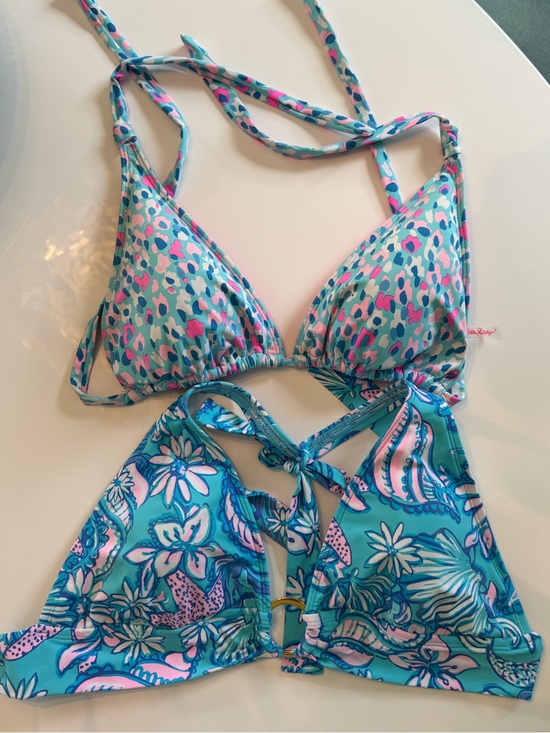 Lilly Pulitzer Other - 2 Lilly Pulitzer Triangle Bikini Tops sz 14